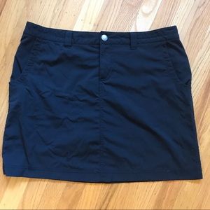Eddie Bauer Travex Nylon Travel Skort Sz 10 Black
